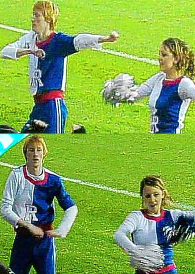 EPL 사상 첫 ‘남성 치어리더’ 등장 눈길