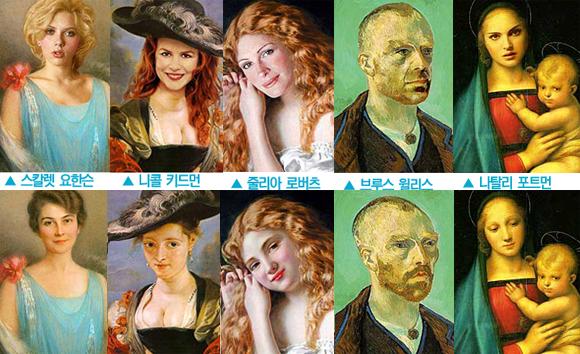 명화 속 주인공으로 변신한 할리우드 스타