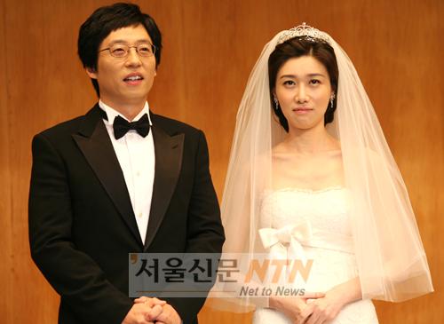 [NOW포토] 유재석ㆍ나경은 “오늘 결혼해요”