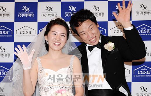 [NOW포토] 오지헌ㆍ박상미 “행복하게 살겠습니다”