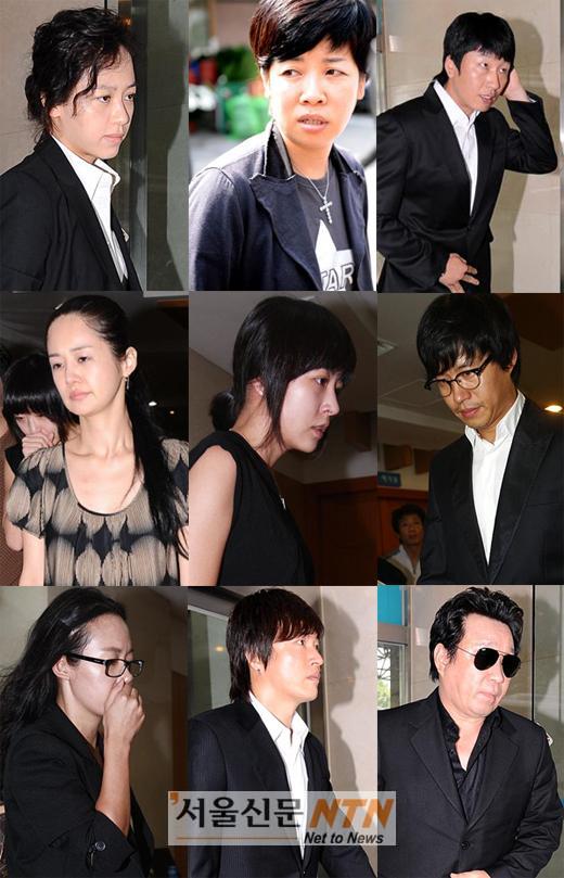 故안재환 빈소 동료 연예인들 추도 물결 이어져…