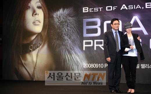 [NOW포토] 이수만ㆍ보아 “미국 진출 기대해주세요”
