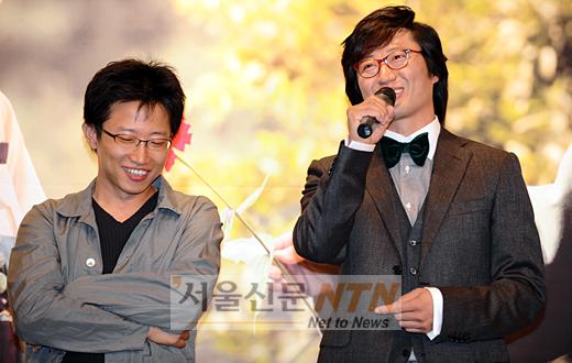 [NOW포토] 박신양ㆍ장태유 PD “정말 닮았나요”