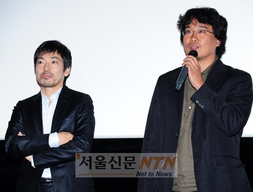 [NOW포토] 봉준호ㆍ카가와 테루유키 “‘도쿄’ 사랑해주세요”