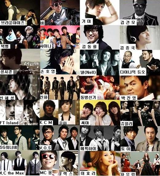 2008 골든디스크, ‘영광의 30팀’ 大공개