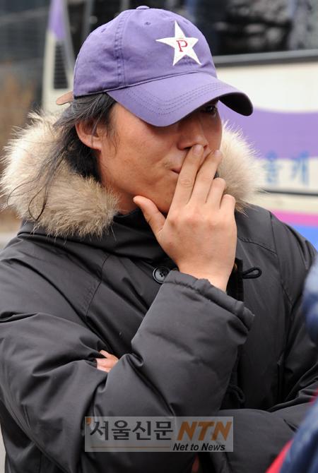[NOW포토] 故 박광정 발인식을 보며 슬픔에 잠긴 유해진