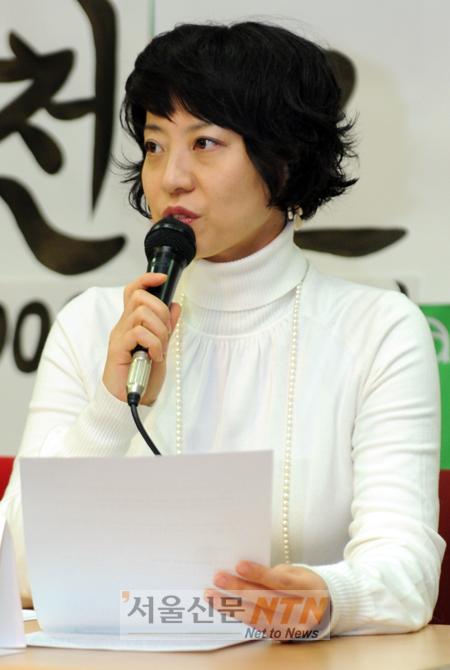 [NOW포토] 방송인 허수경, ‘아법모’ 성명서 낭독