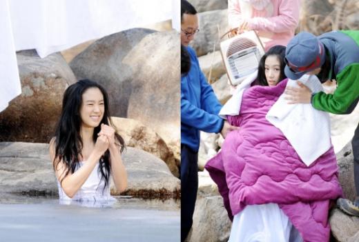 ‘자명고’ 정려원, 한겨울 얼음물 입수 ‘연기 투혼’
