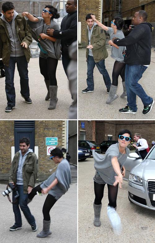 팝스타 릴리 앨런, 파파라치에 지나친 폭력