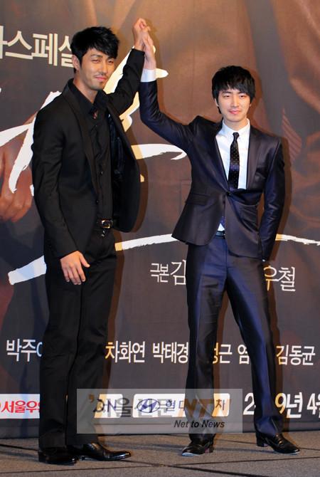 [NOW포토] 차승원ㆍ이준혁 “‘시티홀’ 화이팅!”
