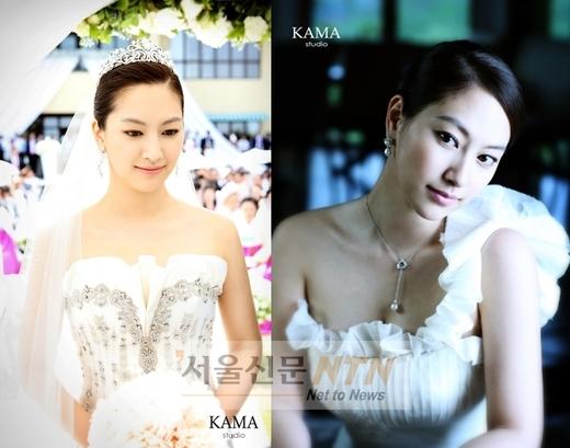 ‘5월의 신부’ 신애, 화사한 웨딩사진 공개