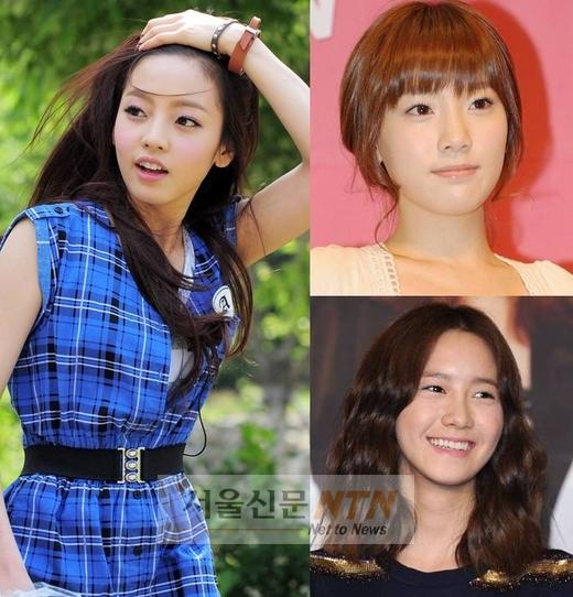 日선정, 韓걸그룹 미녀…1위 구하라, 2·3위 태연 윤아