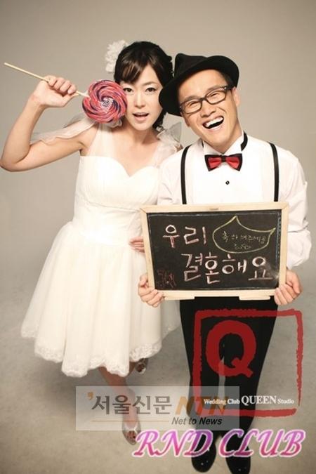 개그맨 김명덕, 16세연하 신부와 웨딩사진 공개