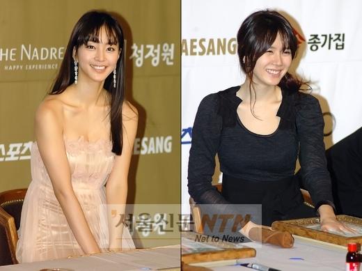 손예진-한예슬, 덕담 속 미묘한 신경전