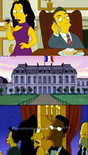 심슨 가족, 佛브루니 ‘요부’로 풍자 논란