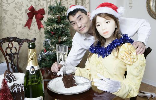 싱글男, 여친 대신 ‘미녀로봇’과 성탄절