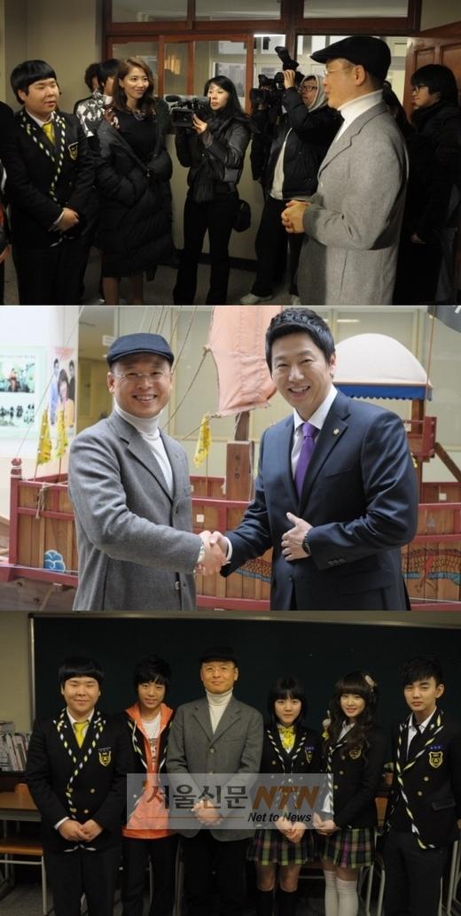 ‘공신’원작자 노리후사, 촬영장 깜짝 방문