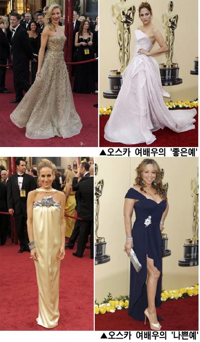 오스카 여배우들의 ‘좋은예 vs 나쁜예’
