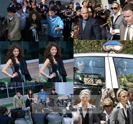 경찰에 연행되는 ‘힐튼형 재벌녀’ 태희