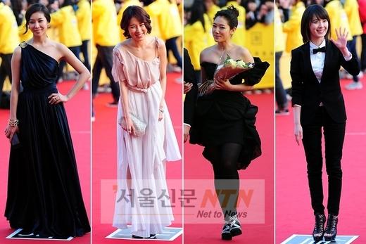 [JIFF개막식③] 드레스코드, ‘여신’ 드레스 vs ‘시크’ 수트