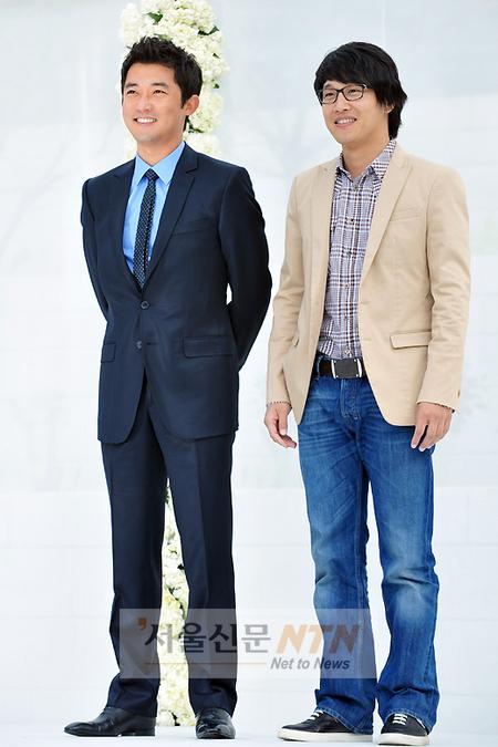 [NTN포토] ‘단짝’ 안재욱·차태현 “오늘도 같이 왔어요”