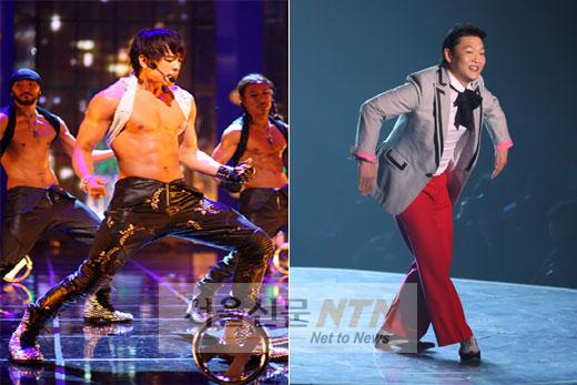 비-싸이, 깜짝 듀엣 ‘싸이비’ 결성…공연서 ‘반라’ 퍼포먼스