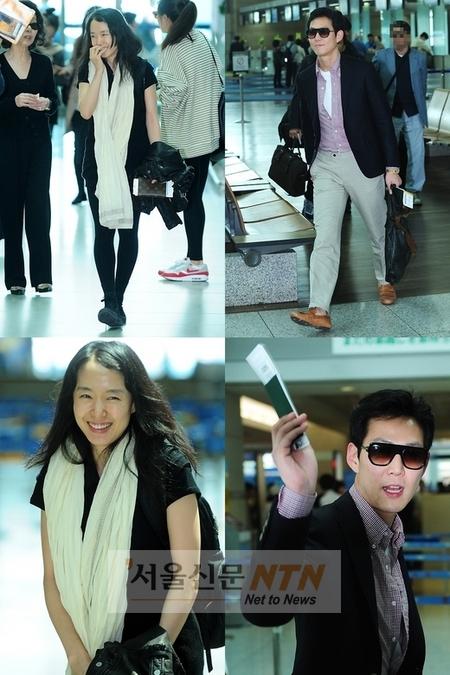 ‘하녀’ 이정재-전도연, 공항서도 ‘패셔니스타’