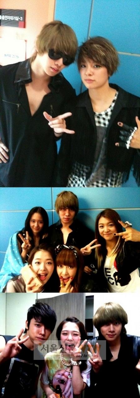 슈주 김희철,트위터 통해 f(x)와 다정한 모습 공개