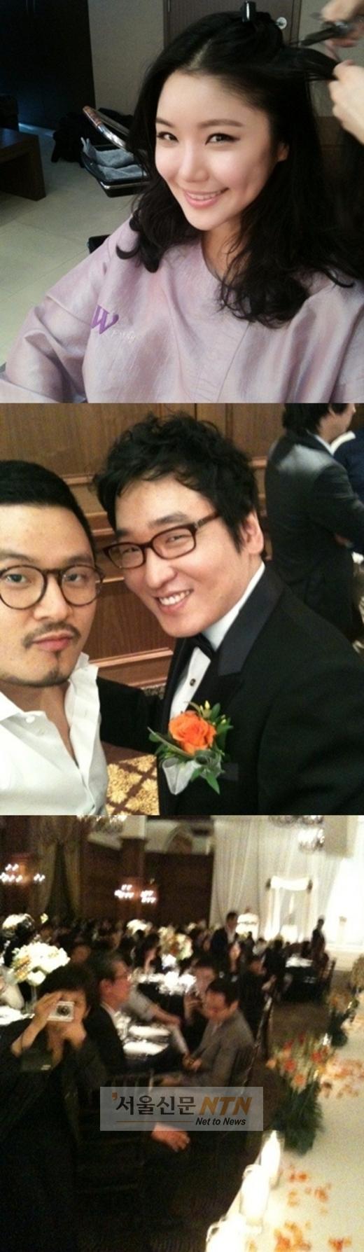 윤일상 트위터에 미모의 신부 공개..결혼식도 셀프 생중계