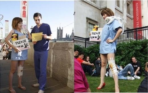 낸시랭, 영국 여왕앞에서 ‘거지여왕 퍼포먼스’