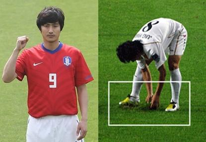 안정환 “그라운드를 지켜라!” 원조 잔디남 ‘등극’