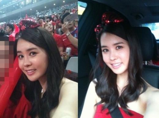 이다해, 응원사진 공개 “나이지리아전은 미국서”