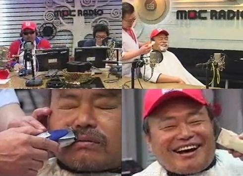 16강약속 콧수염 삭발 김흥국 “오늘 밤 머리 빡빡 밀려나”