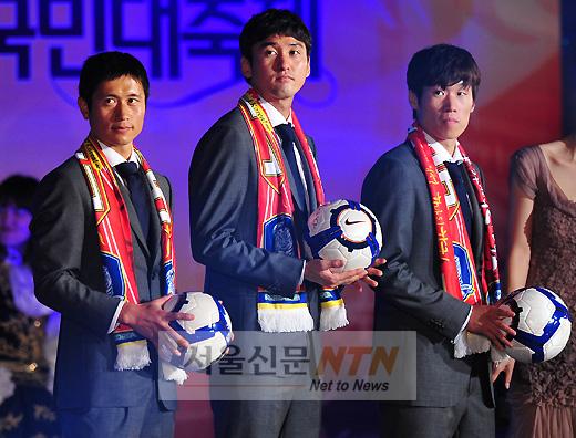 [NTN포토] 이영표·이정수·박지성, 자랑스러운 태극전사