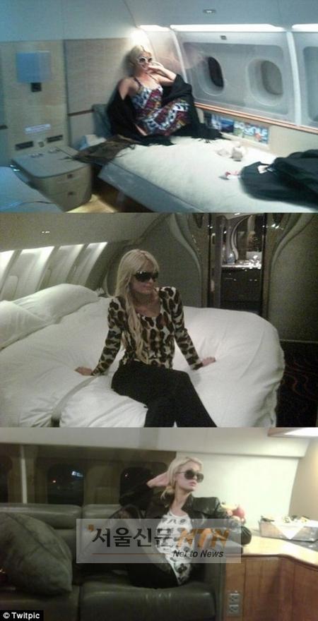 패리스힐튼, 3200억 호화전용기 공개…”돈 자랑?”