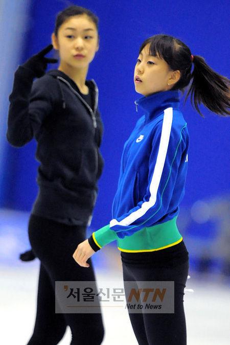 [NTN포토] 리허설 펼치는 김연아·곽민정
