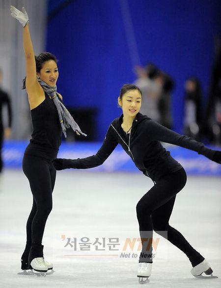 [NTN포토] ‘올댓스케이트 서머’ 리허설 갖는 김연아·미셸 콴