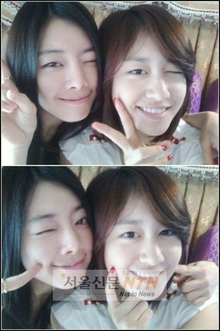 지연-홍수아, 깨끗한 민낯+깜찍한 윙크 =”혹시 자매?”