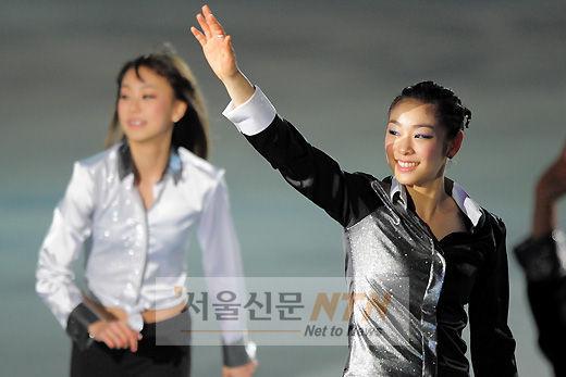 [NTN포토] 김연아·곽민정 ‘다음에 또 만나요’