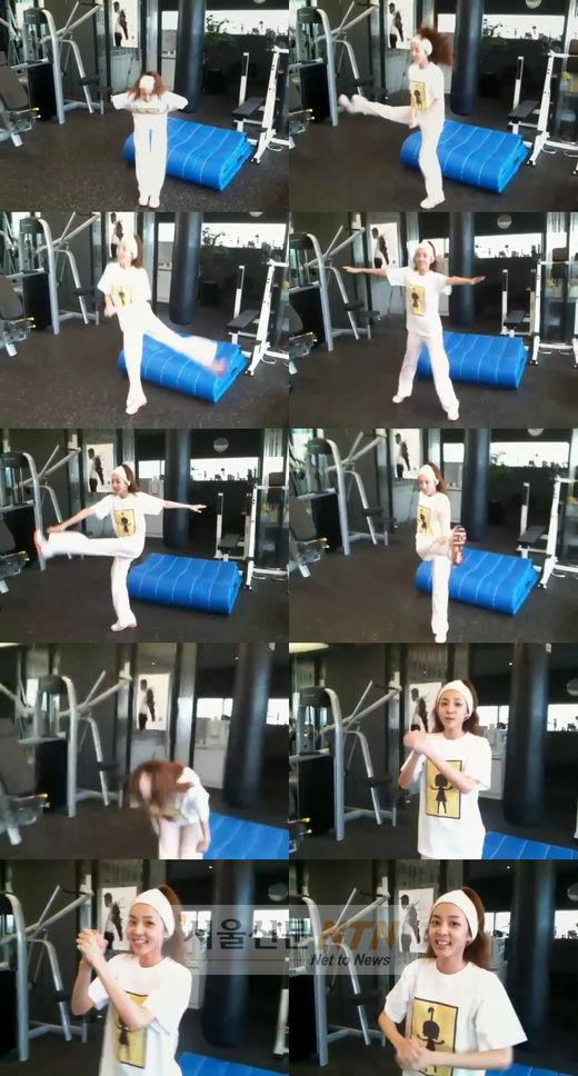 산다라박, 운동 영상 미투데이 공개…”몸짱될 것 같다” 인증샷