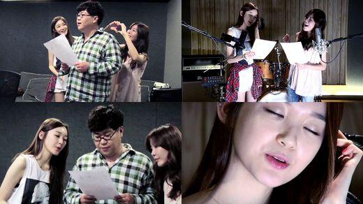 다비치, 녹음실서 민낯 열창..조영수와 친분 ‘눈길’