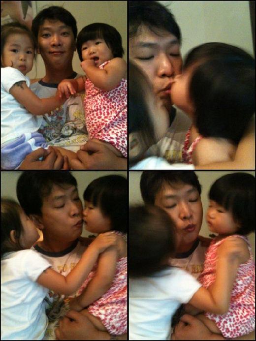 김지혜, 가족사진 공개…”박준형 보양식은 두 딸 애교”