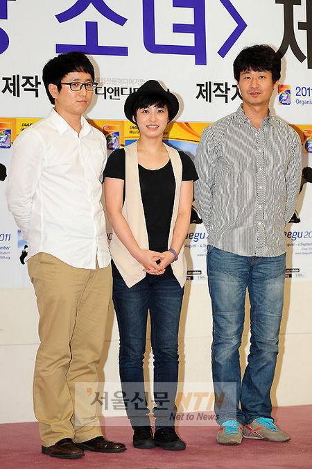 [NTN포토] 윤성호 감독·박희본·박혁권, ‘육상 소녀, 기대해주세요’