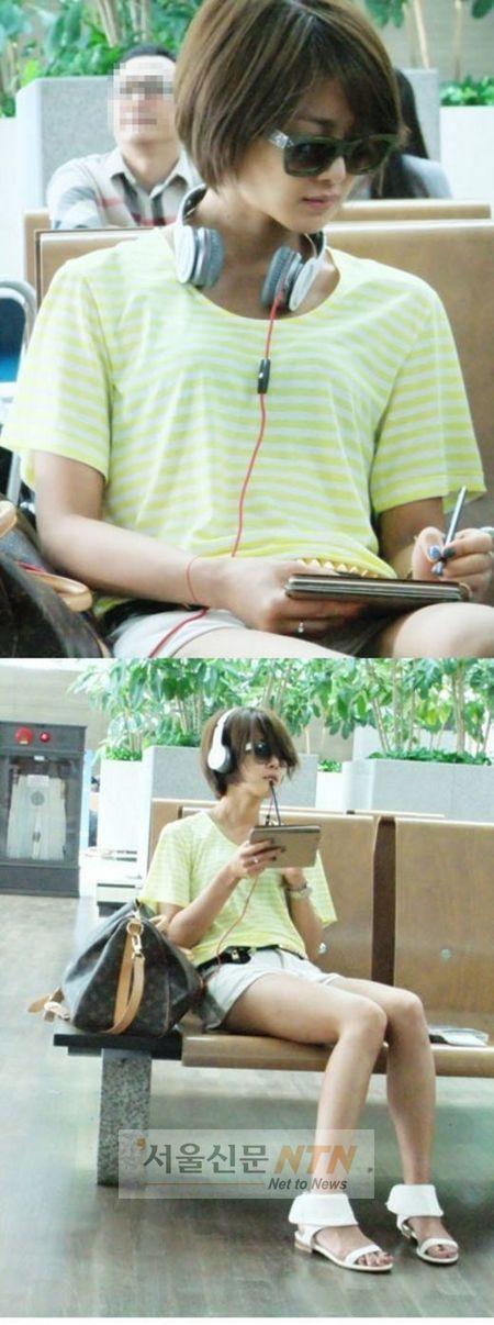 이시영, 시크한 공항패션 공개...론칭쇼 초청 파리행