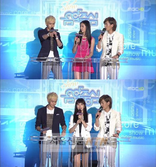 ‘음악중심’ MC 닉쿤-크리스탈-온유-수지 안정진행 눈길