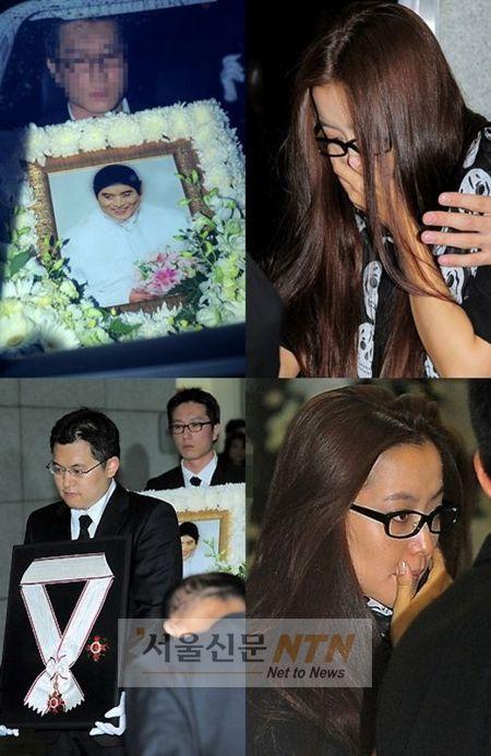 김희선, 故 앙드레김 안장식 참석…허토하며 눈물