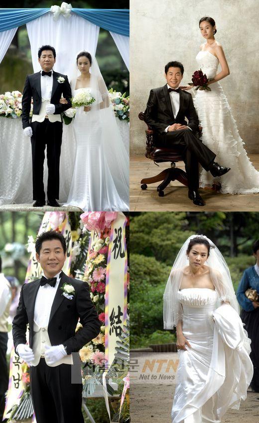 박상원-조윤희, 23살 나이차 극복…환상의 웨딩마치