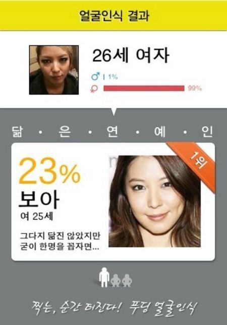 보아, 얼굴인식 결과 “굳이 꼽자면 보아와 23% 일치”