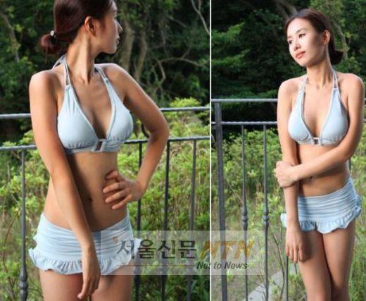 천수정, 곽현화에 몸매 도전장..비키니 S라인 뽐내