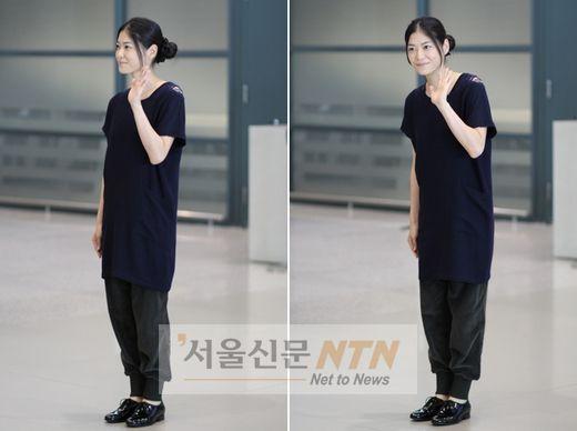 우에노 쥬리, 1일 내한…‘민낯+청순’ 공항패션 ‘눈길’